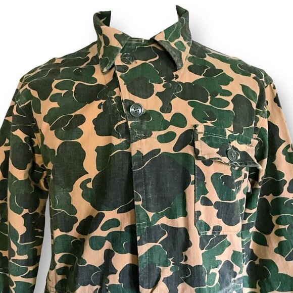Vintage 1960s Bullseye Bill Mens Hunting Coveralls Sz Large XL Camo Duck Canvas - Picture 6 of 13